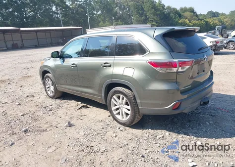 2015 Toyota Highlander Le V6 z USA, uszkodzony, nr VIN 5TDZKRFHXFS070565